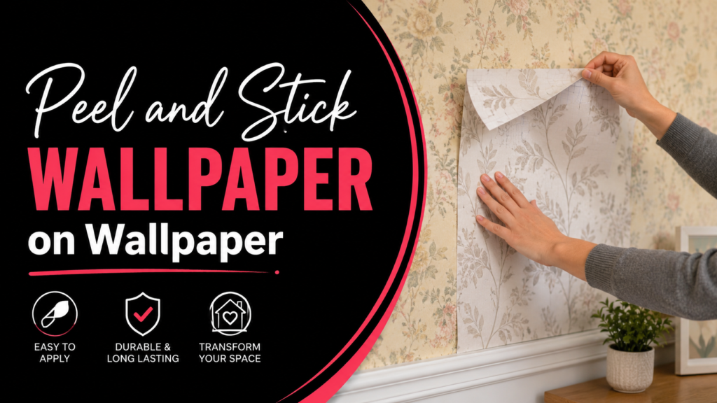 Peel and Stick Wallpaper on Wallpaper